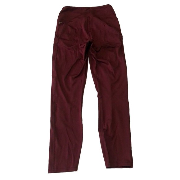 Fabletics Women's High Waisted Side Pockets 7/8 Leggings Wine Red Size Large NWT - Picture 2 of 13